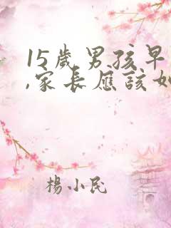 15岁男孩早恋,家长应该如何处理