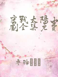 密战太阳山电视剧全集免费