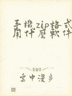 手机zip格式用什么软件打开