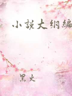 小说大纲编辑器