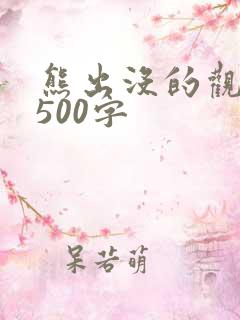熊出没的观后感500字