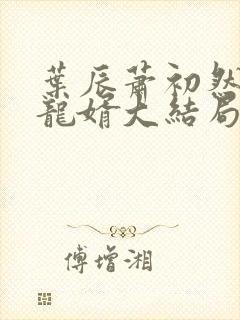 叶辰萧初然上门龙婿大结局