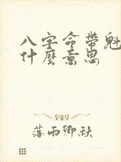 八字命带魁星是什么意思
