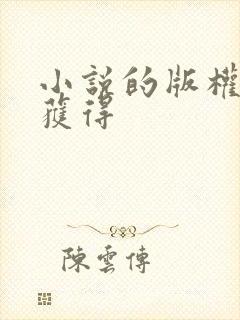小说的版权怎么获得