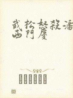 武松怒杀潘金莲西门庆