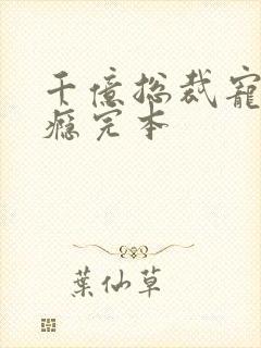 千亿总裁宠妻上瘾完本