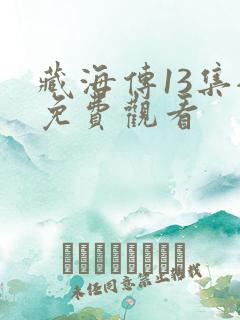 藏海传13集全免费观看