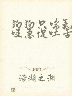 狗狗只喘气气呼吸急促吐舌头