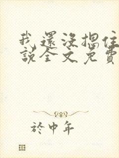 我还没摁住她小说全文免费阅读无弹窗