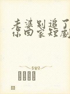 老婆别追了我跟你回家短剧全集