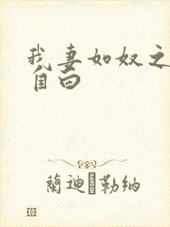 我妻如奴之琳的自白