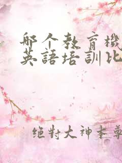 哪个教育机构的英语培训比较好
