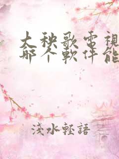 大秧歌电视剧在哪个软件能看