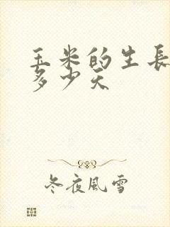 玉米的生长期是多少天