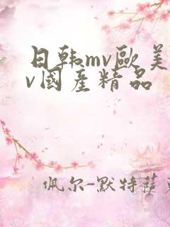 日韩mv欧美mv国产精品