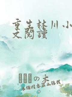重生林川小说全文阅读
