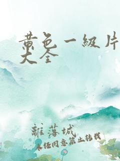 黄色一级片视频大全 黄色一级片视频大全