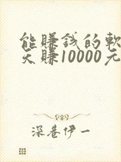 能赚钱的软件一天赚10000元