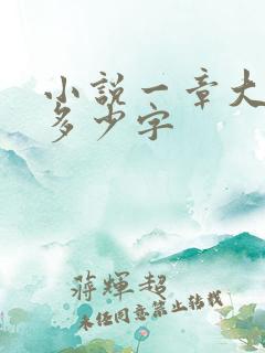 小说一章大概有多少字