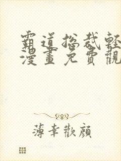 霸道总裁轻轻爱漫画免费观看下拉式