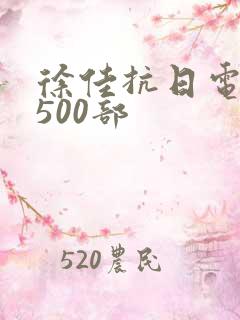 徐佳抗日电视剧500部