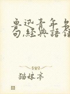 鲁迅青年名言名句,经典语录