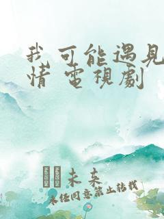 我可能遇见了爱情 电视剧