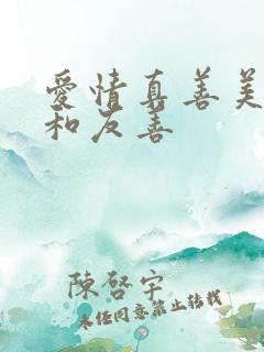 爱情真善美皓天和友善