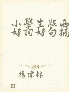 小学生版西游记好词好句摘抄