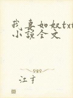 我妻如奴txt小说全文
