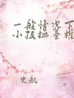 一般情况下离婚小孩抚养权归谁