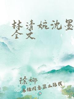 林清婉沈墨小说全文