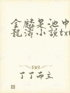 金麟是池中物侯龙涛小说txt