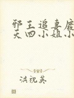 邪王追妻废材逆天四小姐小说下载