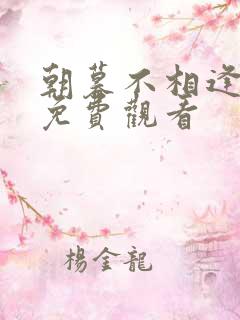 朝暮不相逢短剧免费观看