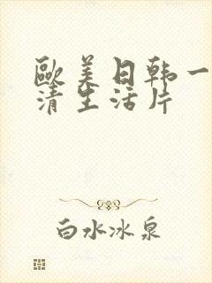 欧美日韩一级高清生活片