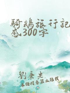 骑鹅旅行记读后感300字