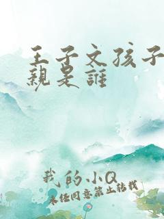 王子文孩子的父亲是谁