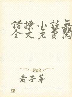 错撩小说无删减全文免费阅读