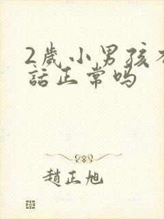 2岁小男孩不说话正常吗