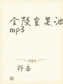 金陵岂是池中物mp3