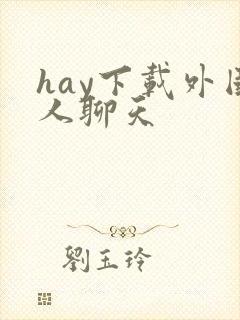 hay下载外国人聊天