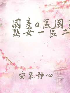 国产a区国产老熟女一区二区三区