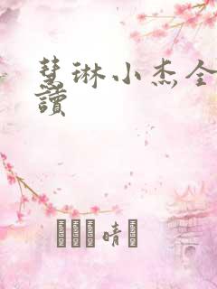 慧琳小杰全文阅读
