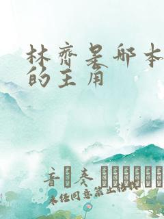 林齐是哪本小说的主角 林齐是哪本小说的主角