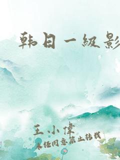 韩日一级影院