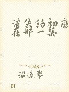 消失的初恋吻戏在哪一集