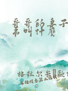 哥哥的妻子的弟弟叫什么