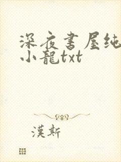 深夜书屋纯洁滴小龙txt 深夜书屋纯洁滴小龙txt