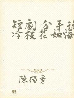 短剧 分手后高冷校花她悔不当初